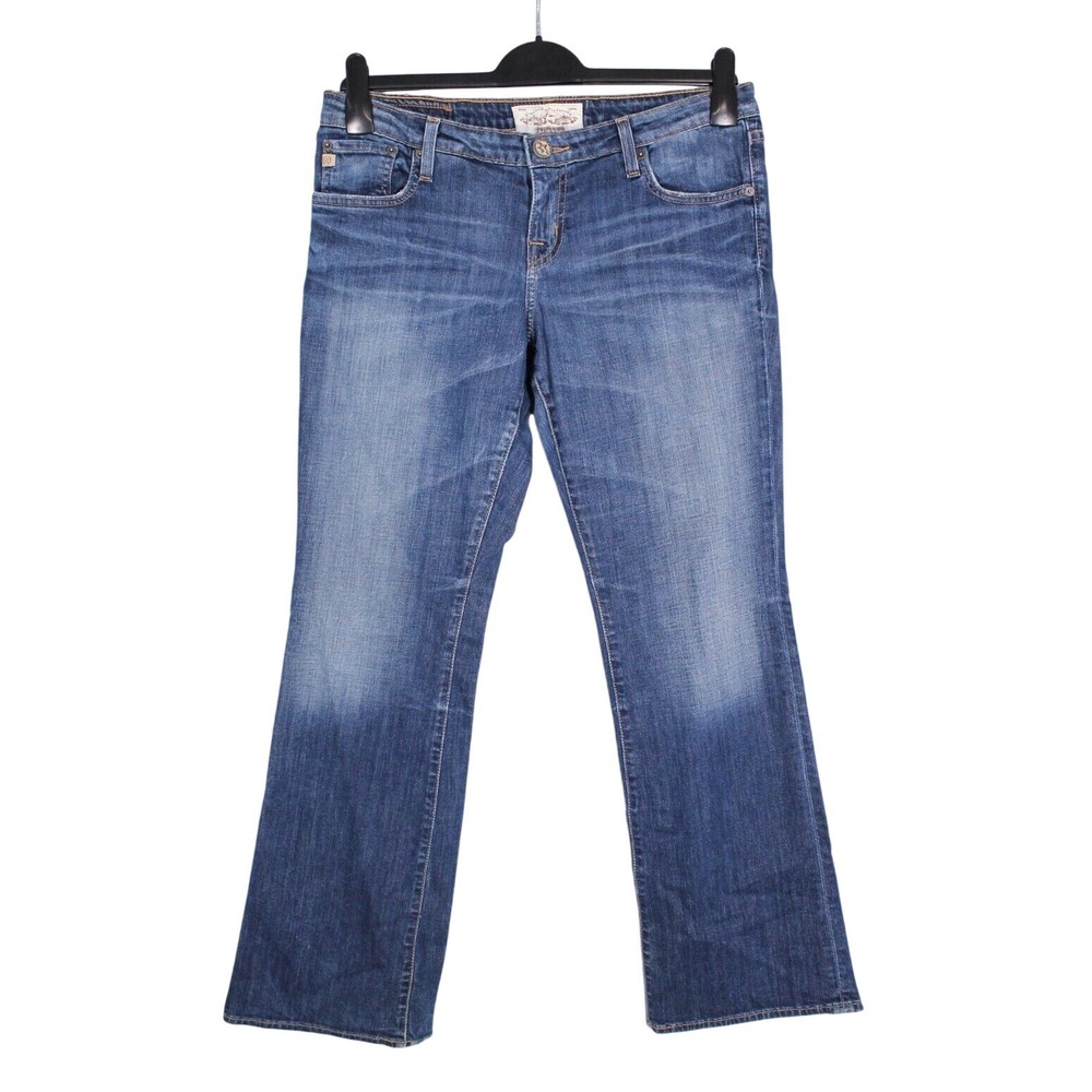 BIG STAR Women's LIV Low-Rise BOOT CUT 5-Pockets BLUE DENIM JEANS Sz 32 Reg.